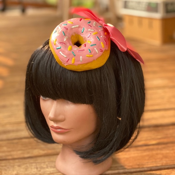 Accessories - Pink donut fascinator headband